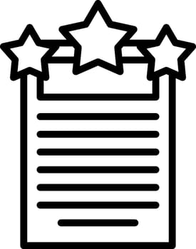 A star rating icon on a white background vector