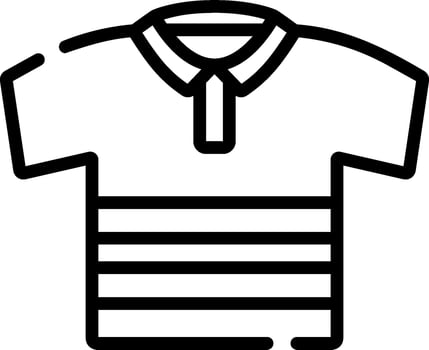 A shirt with a collar and tie on it vector