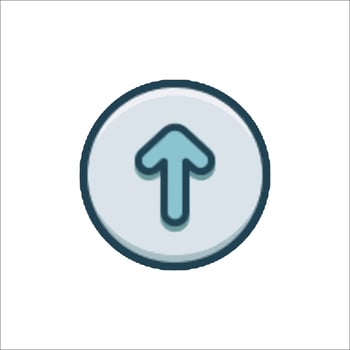 Up arrow icon vector