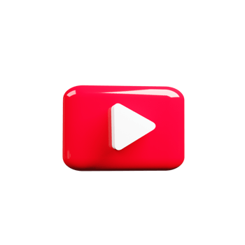 3D Render of YouTube Red Icon Symbol of Premium Streaming Service png