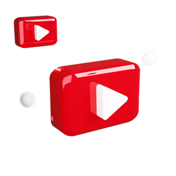 Youtube player icon 3d png