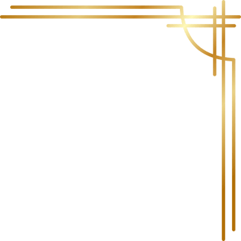 Minimalist Golden corner png