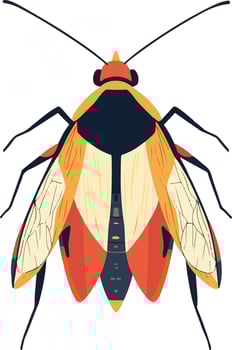 sweet cute simple insect clipart vector