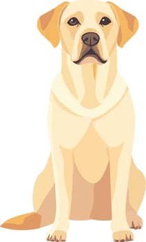 sweet cute simple Labrador Retriever clipart vector