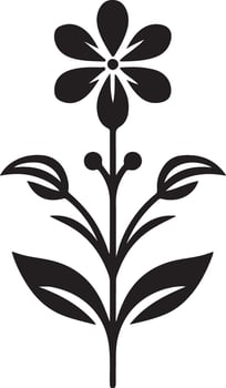 High Quality Simple Flower Silhouette Files vector