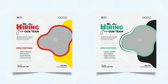 social media post banner design template vector