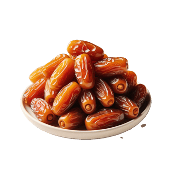 A bowl of dates on a transparent background png