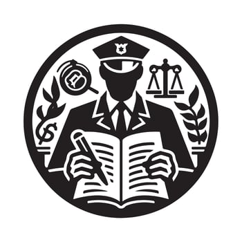 Regulation icon silhouette on white background vector