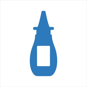 Nasal spray icon. Cold, medicine icon vector
