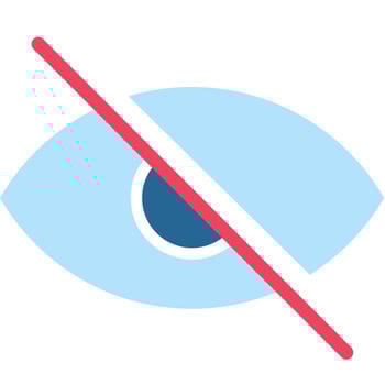 Hidden Profile Icon vector