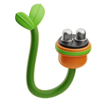 Eco Energy Sustainable energy illustration 3D png