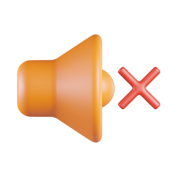 Mute 3D Icon png