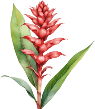 Beautiful Red Ginger Watercolor Illustration Artwork. . png