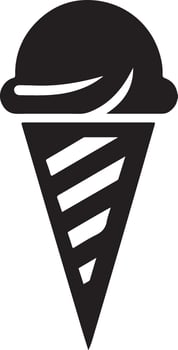 Unique Ice Cream Silhouette Designs vector