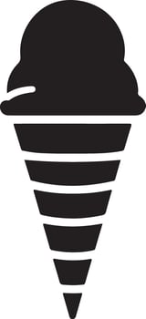 Creative Ice Cream Silhouette Art for Designers vector
