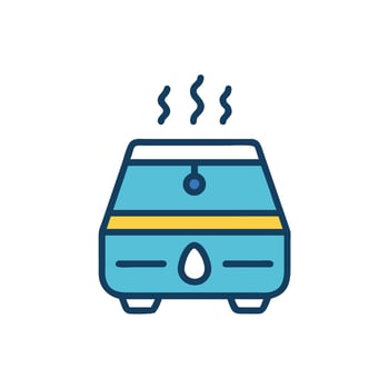 A car with steam coming out of the hood vector