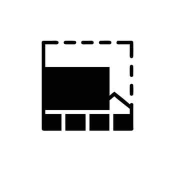 A black and white image of a camera vector