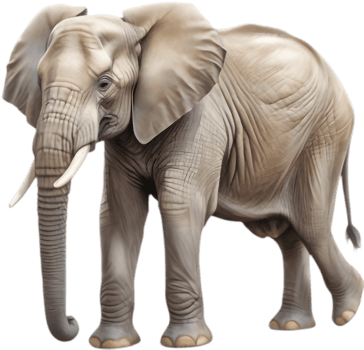 African Elephant Clipart for Environmental Awareness Campaigns. . png