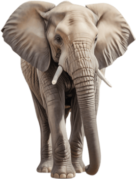 African Elephant Clipart for Social Media Wildlife Content. . png