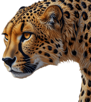Powerful Cheetah Clipart Capturing Speed and Grace. . png