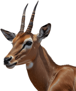 Gently Posed Impala Clipart for Wildlife Conservation Efforts. . png