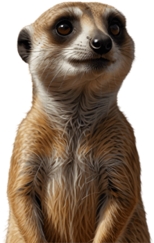 Majestic Meerkat Clipart for Nature-Based Graphic Designs. . png