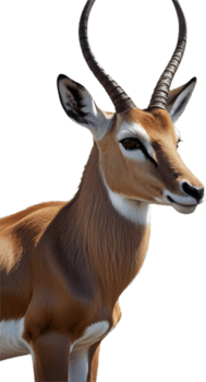 Elegant Springbok Clipart for Nature and Wildlife Enthusiasts. . png