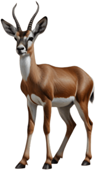 Stylish Springbok Clipart for Eco-Friendly Marketing Materials. . png
