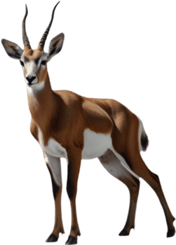 Artistic Springbok Clipart Ideal for Wildlife Illustrations. . png