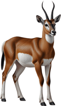 Charming Springbok Clipart for Animal Conservation and Advocacy. . png