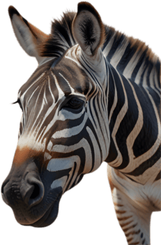 Modern zebra clipart for trendy online branding. . png