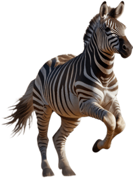 Simple zebra clipart for school and classroom projects. . png