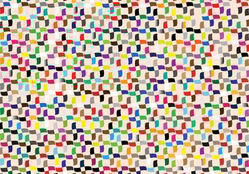Vibrant Abstract Pattern, Colorful Overlapping Semicircles and Curves in Dynamic Geometric Design. Perfect for Digital Backgrounds, Art Prints, and Textures. Playful and Harmonious Visual Aesthetic vector