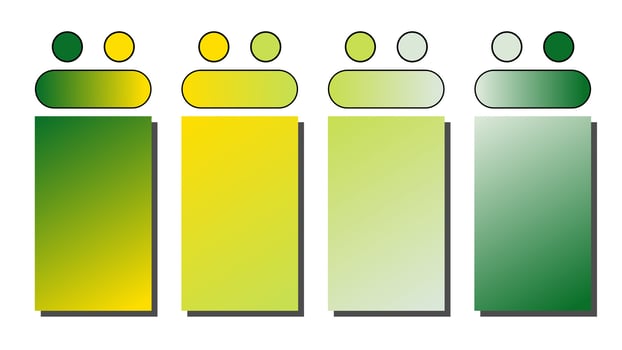 Set of gradient background. Cover set design with Green, Yellow, Yellow Green, Mint color. Beautiful abstract gradient for covers, wallpapers, branding, business cards illustration vector