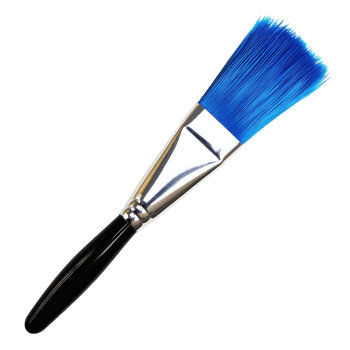 Blue Paint Brush Isolated for Artistic Creations on transparent background png