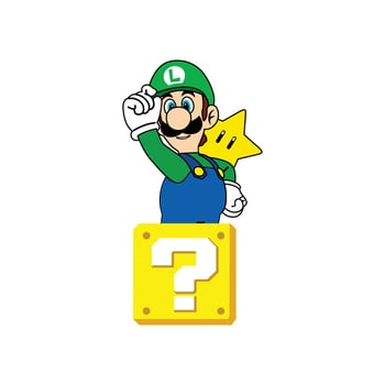 Luigi Supermario Character vector