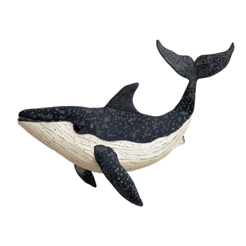 Majestic Whale Breaching Amidst the Ocean Waves on transparent background png