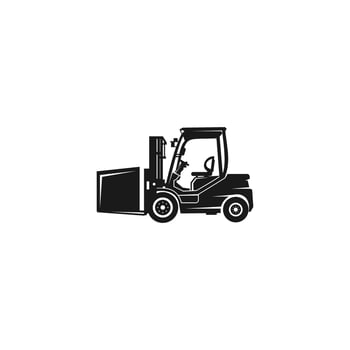 Forklift logo. forklift icon. isolated logo design template element, suitable for your design need, logo, illustration, animation, etc. vector