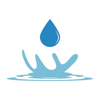 water splash icon logo design template vector