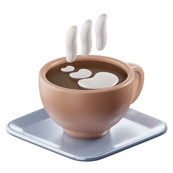 3D Coffee Illustration png