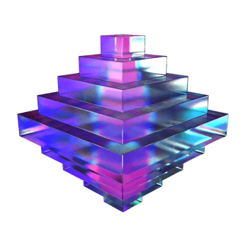 3D Double Pyramid Illustration png