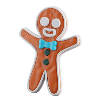 3D Gingerbread Illustration png
