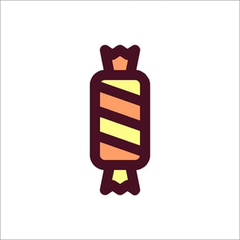 A candy bar icon in a flat style vector