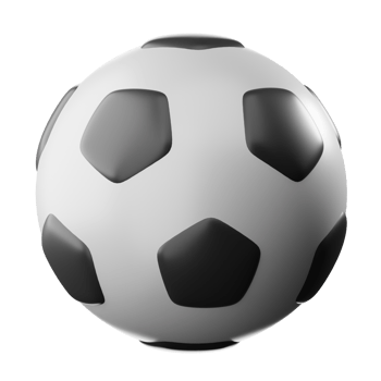 3D Soccer Ball Illustration png