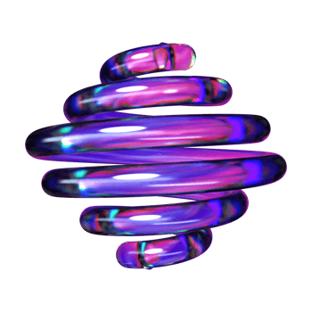 3D Squiggly Globe Illustration png