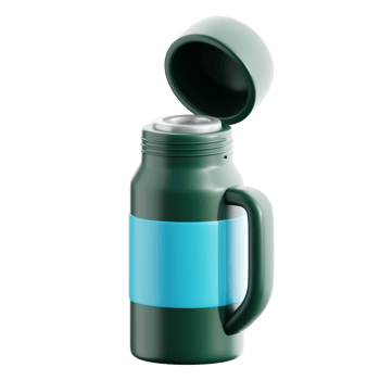 3D Thermos Illustration png