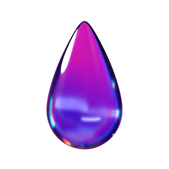 3D Water Drop Illustration png