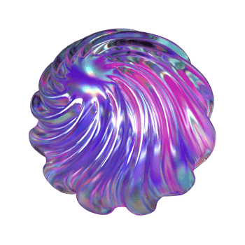 3D Wavy Sphere Illustration png