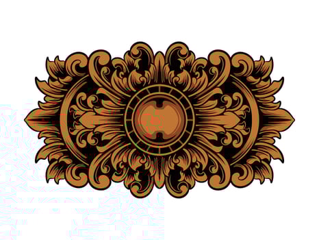 frame ornament vintage classic element decoration vector