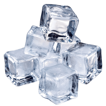 Ice cubes stacked neatly for refreshing drinks png